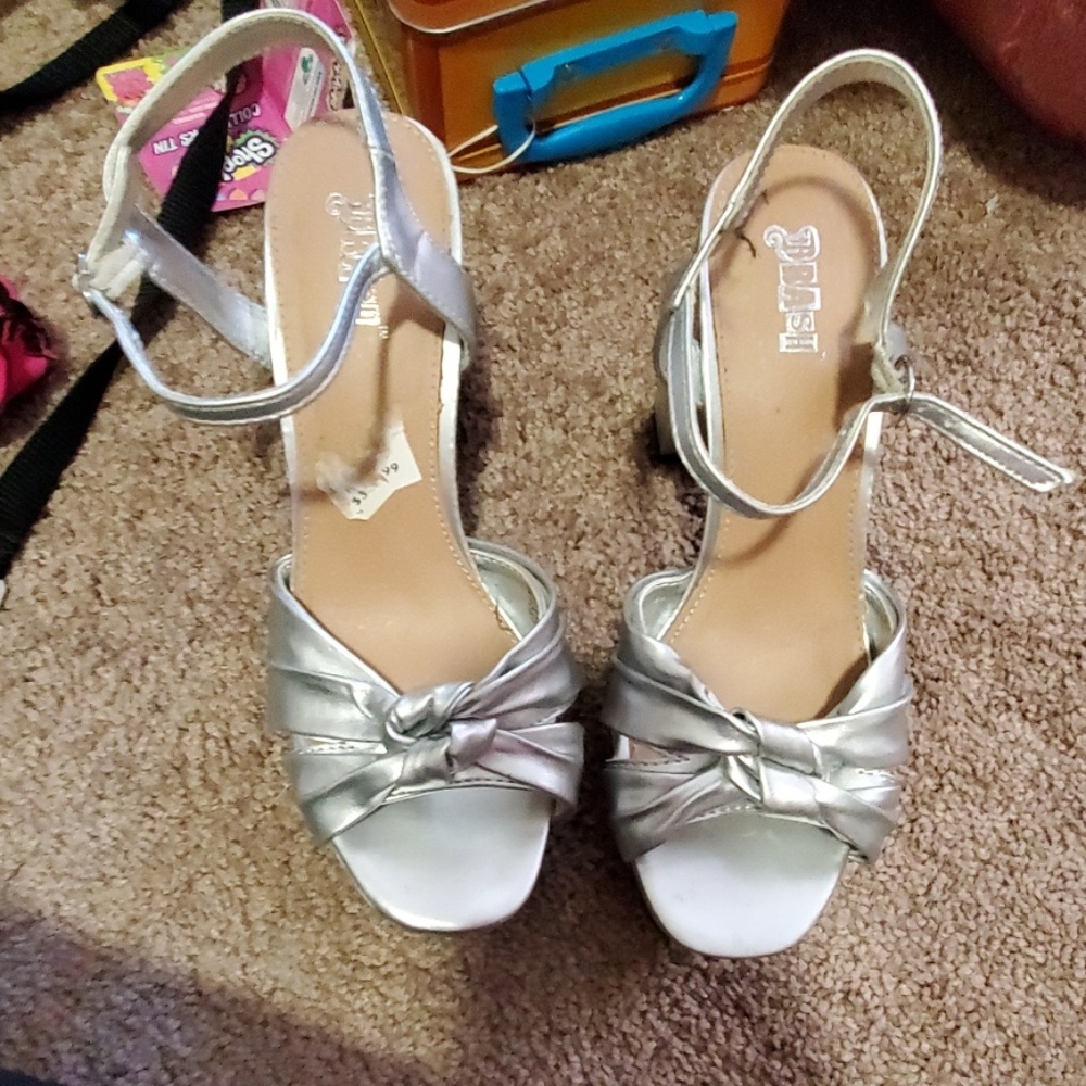 Silver heels